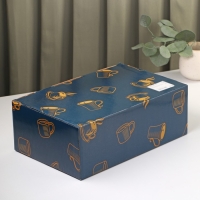 Набор чайный из стекла &laquo;Диана в золотом&raquo;, 3 предмета: чайник 550 м, 2 кружки 150 мл