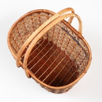 Корзина плетеная "Пикник", без крышки, 40х29х24/43 см Корзина плетеная "Пикник", без крышки, 40х29х24/43 см