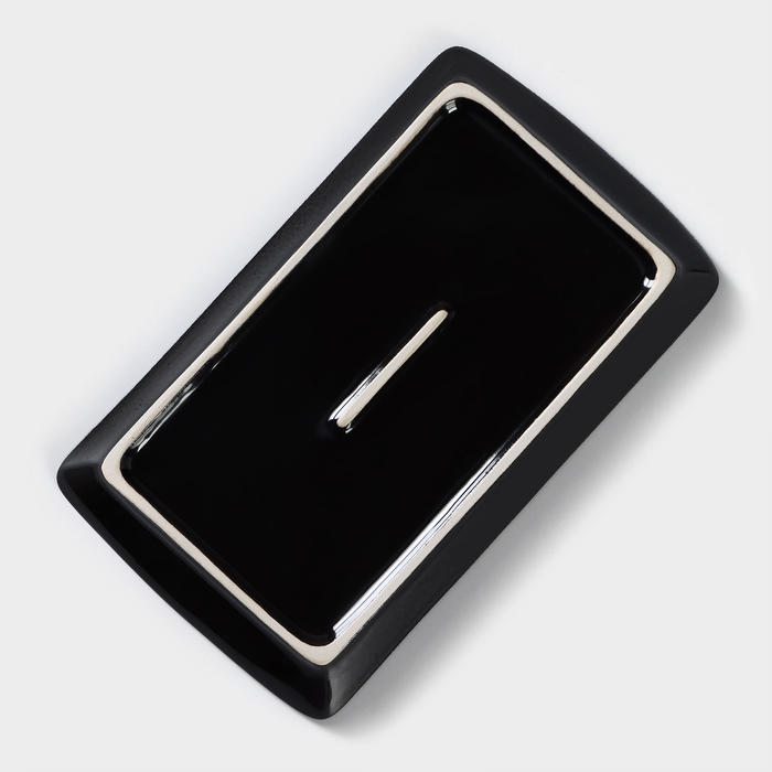 Блюдо фарфоровое Verde notte, 12&times;20,5 см