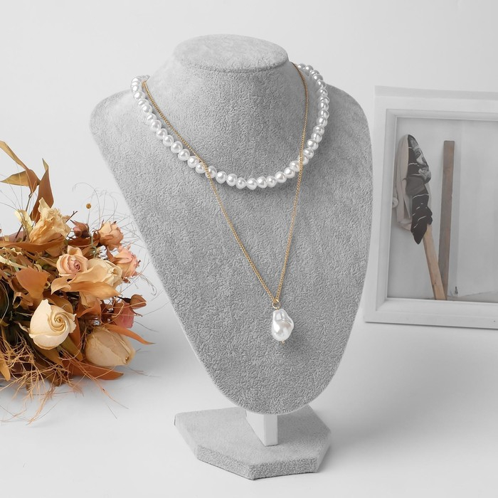 Бюст для украшений, 24×19×35 см, h=35 см, цвет серый Бюст для украшений, 24×19×35 см, h=35 см, цвет серый