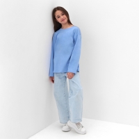 Лонгслив детский MINAKU, цвет голубой, рост 98 см