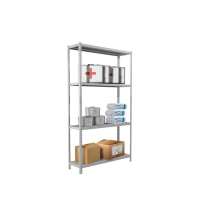 Стеллаж металлический, MS 1850x700x300, 4 полки Стеллаж металлический, MS 1850x700x300, 4 полки