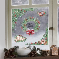 Наклейки новогодние на окна «Чудо», 50 х 70 см, Новый год Наклейки новогодние на окна «Чудо», 50 х 70 см, Новый год