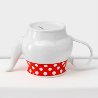 Сервиз чайный керамический на металлической подставке Доляна «Горох»,13 предметов на подставке: 6 чашек 210 мл, 6 блюдец - d=14 см, чайник 950 мл, цвет красный Сервиз чайный керамический на металлической подставке Доляна «Горох»,13 предметов на подставке: 6 чашек 210 мл, 6 блюдец - d=14 см, чайник 950 мл, цвет красный