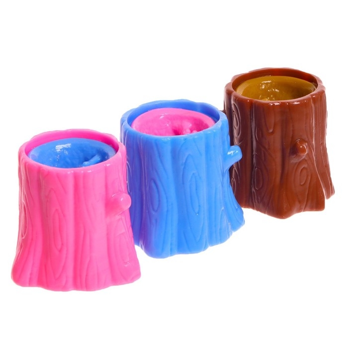 Мялка &laquo;Пенек с белочкой&raquo;, цвета МИКС