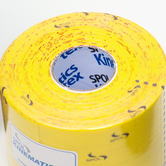 Кинезио тейп Spol Tape корейский, 5 см x 5 м, жёлтый Кинезио тейп Spol Tape корейский, 5 см x 5 м, жёлтый