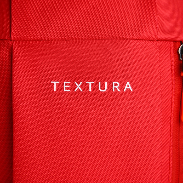 Рюкзак спортивный на молнии, TEXTURA, наружный карман, цвет красный Рюкзак спортивный на молнии, TEXTURA, наружный карман, цвет красный