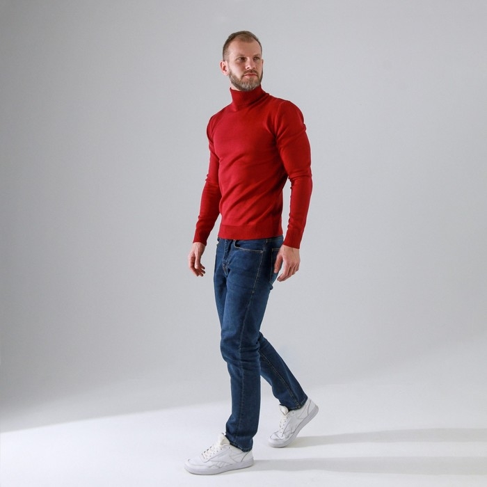 Джемпер мужской SL, 50, бордовый Джемпер мужской SL, 50, бордовый