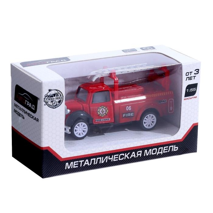 Грузовик металлический &laquo;Пожарная служба&raquo;, инерция, МИКС