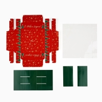 Коробка под 9 конфет с ячейками &laquo;Ёлочки&raquo;, 14.5 х 14.5 х 3 см