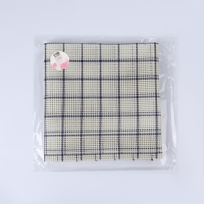 Канва страмин для вышивания, в клетку, №5, 95 × 95 см, цвет белый/синий Канва страмин для вышивания, в клетку, №5, 95 × 95 см, цвет белый/синий