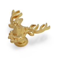 Ручка-кнопка CAPPIO PRO "Олень" 66 x 55 мм, цвет золото Ручка-кнопка CAPPIO PRO "Олень" 66 x 55 мм, цвет золото