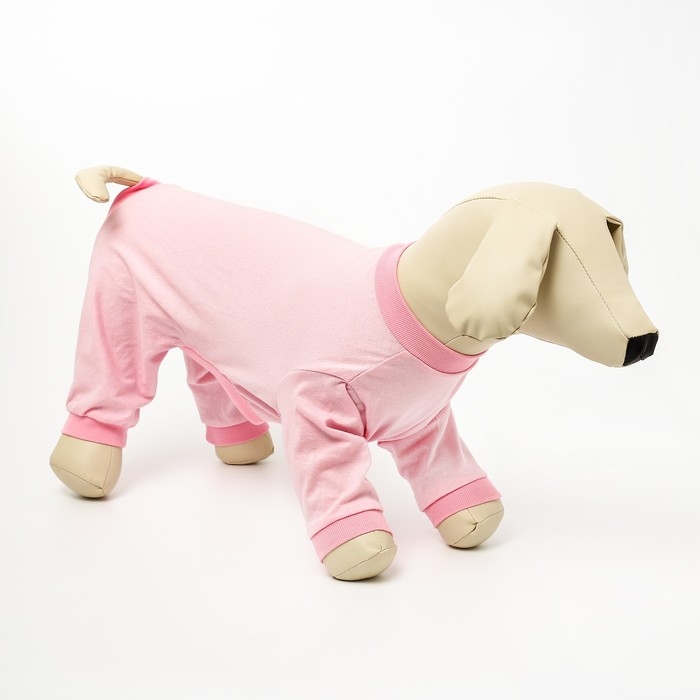 Комбинезон для животных нежно-розовый, L (ДС 39, ОШ 36-38, ОГ 60-62)