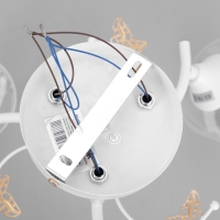 Люстра "Мия" 3х60Вт Е27 Белый, золото 52х18х24см Люстра "Мия" 3х60Вт Е27 Белый, золото 52х18х24см