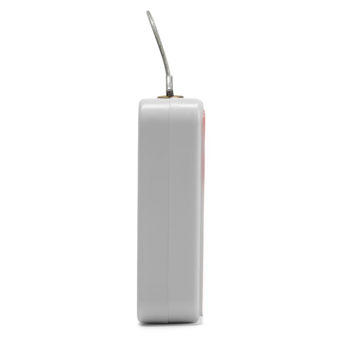 Доводчик дверной ТУНДРА, до 20 кг, цвет белый, натяжение 1000 гр, длина троса 100 см