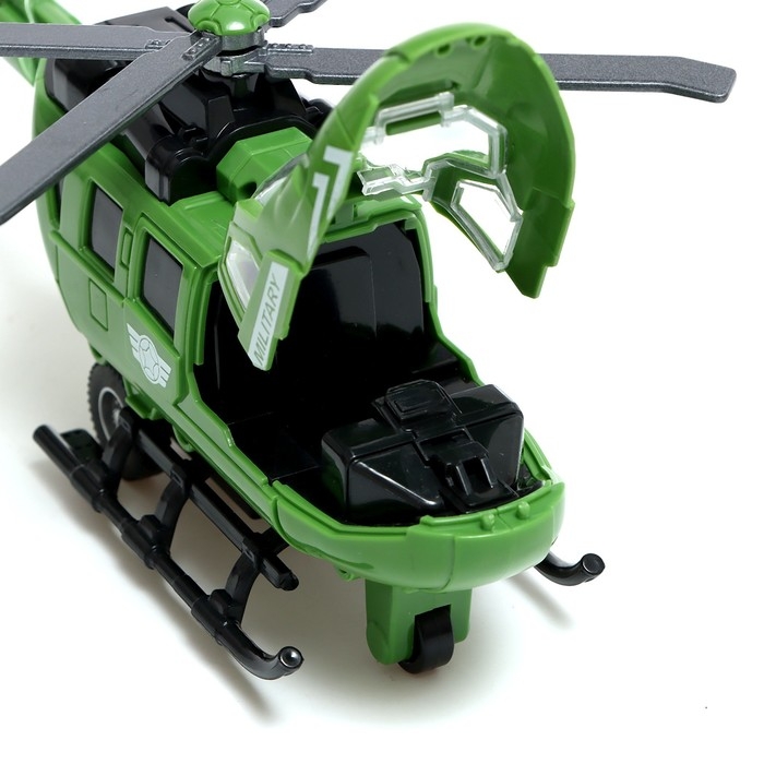 Вертолёт металлический «Спасатель», инерционный, цвет МИКС Вертолёт металлический «Спасатель», инерционный, цвет МИКС