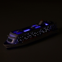 Круизный лайнер металлический, 20 см, световые и звуковые эффекты, инерционная Круизный лайнер металлический, 20 см, световые и звуковые эффекты, инерционная