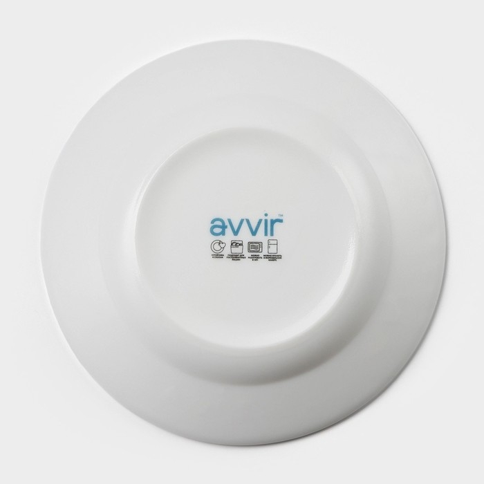 Тарелка глубокая Avvir &laquo;Регал&raquo;, 450 мл, d=20 см, стеклокерамика, цвет белый