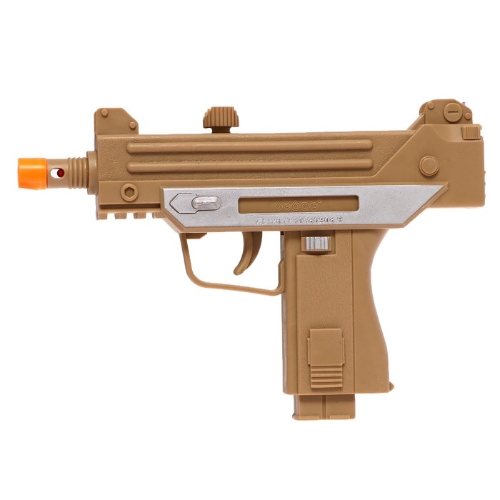 Автомат &laquo;УЗИ&raquo;, световые и звуковые эффекты, работает от батареек, МИКС