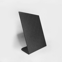 Ценник для надписей меловым маркером вертикальный А4, 21&times;8&times;30 см, цвет чёрный, ПВХ