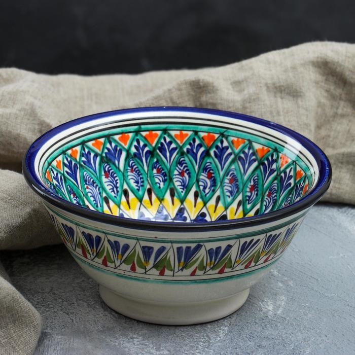 Коса Риштанская Керамика "Узоры", 18 см, большая, микс