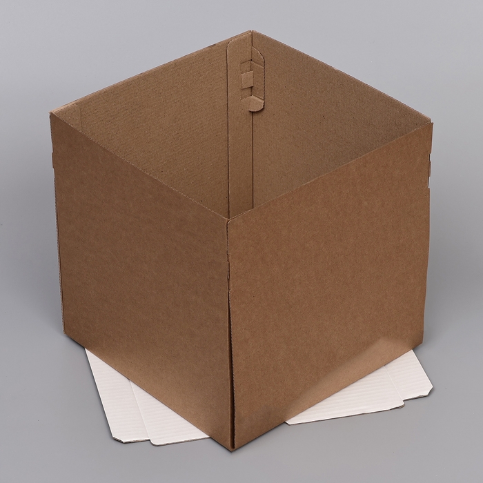 Коробка для торта, с окном, крафт, 30 х 30 х 30 см Коробка для торта, с окном, крафт, 30 х 30 х 30 см