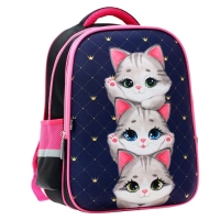 Рюкзак каркасный школьный Calligrata "Котята", 39 х 30 х 14 см Рюкзак каркасный школьный Calligrata "Котята", 39 х 30 х 14 см