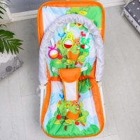 Шезлонг-качалка для новорождённых «Лесная сказка», игровая дуга, съёмные игрушки МИКС Шезлонг-качалка для новорождённых «Лесная сказка», игровая дуга, съёмные игрушки МИКС