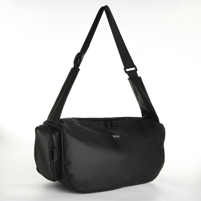 Сумка спортивная с боковыми карманами, черный цвет Сумка спортивная с боковыми карманами, черный цвет