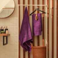 Полотенце махровое Этель &laquo;Терри&raquo; 50x90 см, сирень