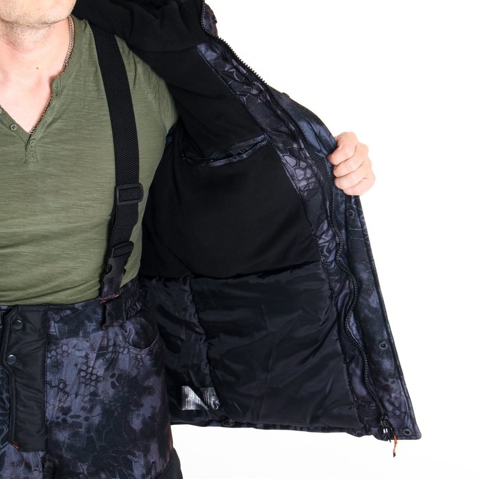 Костюм зимний &laquo;ГЕРКОН&raquo; кмф "черный питон" ткань: Алова/Кошачий глаз, 52-54/182-188