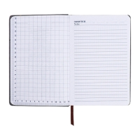 Ежедневник недатированный, А5, 140л, клетка, обл.кожзам, с хлястиком, Полоски серый Ежедневник недатированный, А5, 140л, клетка, обл.кожзам, с хлястиком, Полоски серый