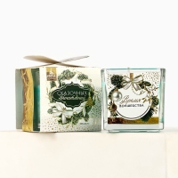 Новогодняя свеча в стакане «Новый год: Время чудес и волшебства», аромат еловые шишки Новогодняя свеча в стакане «Новый год: Время чудес и волшебства», аромат еловые шишки