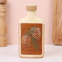 Фляжка &laquo;Шишки&raquo;, 4х8,5х17 см, береста