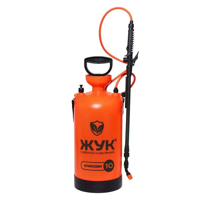 Опрыскиватель помповый ОП-207, 10 л, термоусадка, пластиковый брандспойт 208, «Жук» Опрыскиватель помповый ОП-207, 10 л, термоусадка, пластиковый брандспойт 208, «Жук»