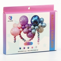 Набор для создания композиций из воздушных шаров, набор 52 шт., розовый, фиолетовый, синий Набор для создания композиций из воздушных шаров, набор 52 шт., розовый, фиолетовый, синий