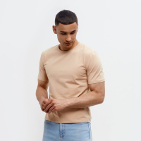 Футболка мужская MINAKU: Basic line MAN цвет бежевый, размер 52