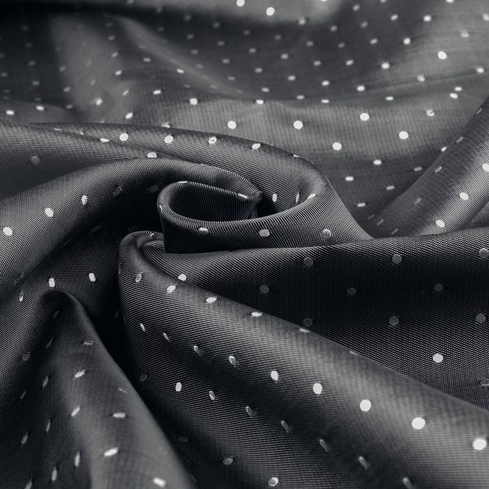 Ткань подкладочная &laquo;Горох&raquo;, двусторонняя, 100 % вискоза, 1 &times; 1,4 м, цвет серый