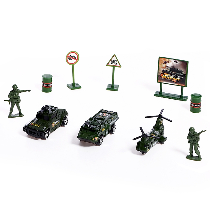 Игровой набор &laquo;Спецтехника&raquo;, с 3 машинами и аксессуарами, цвет МИКС