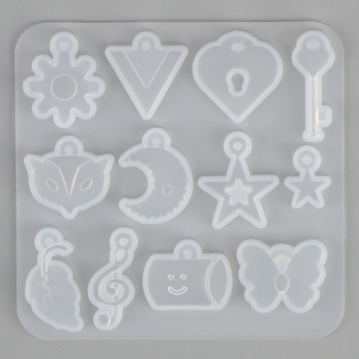 Форма силиконовая универсальная «Подвеска», 12 в 1 Форма силиконовая универсальная «Подвеска», 12 в 1