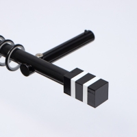 Наконечник на карниз d=19 мм &laquo;Крокус&raquo;, цвет чёрный