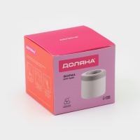 Форма для льда Доляна, 9&times;8 см, цвет белый/серый