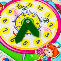 Календарь обучающий «Весёлые часы», из дерева Календарь обучающий «Весёлые часы», из дерева