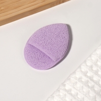 Спонж для умывания «Капелька», 9 × 6 см, с карманом, цвет МИКС Спонж для умывания «Капелька», 9 × 6 см, с карманом, цвет МИКС