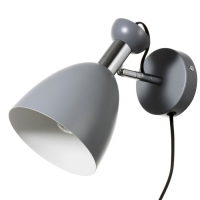 Бра с выключателем на проводе "Клаудиа" Е27 40Вт серый 28х15х20см Бра с выключателем на проводе "Клаудиа" Е27 40Вт серый 28х15х20см