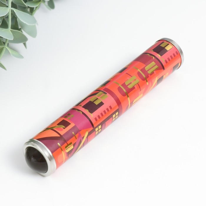 Калейдоскоп сувенирный Калейдоскоп сувенирный "Домики" золото 17х3х3 см