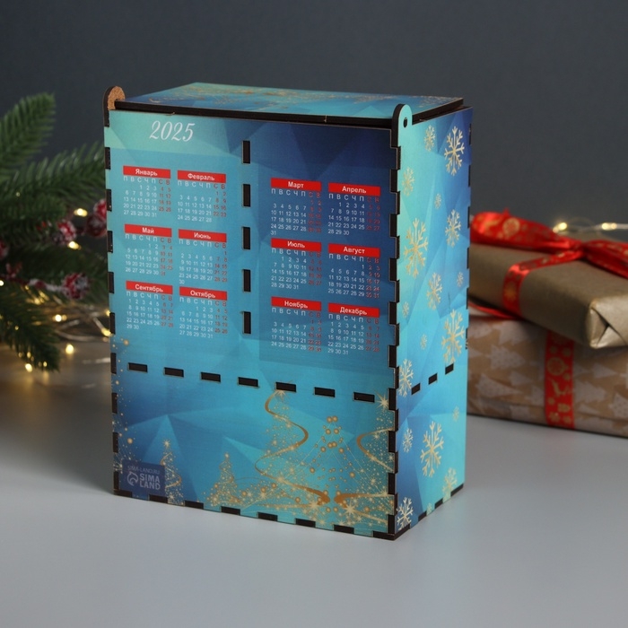 Новогодний чайный домик Новогодний чайный домик "Сказочного НГ" 20х15х8,5 см