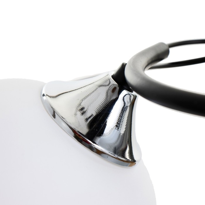 Люстра "Милава" 3хЕ27 40Вт чёрно-хромовый 62х62х27 см BayerLux