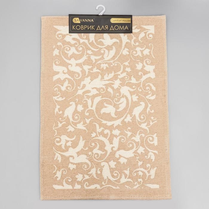 Коврик для ванной SAVANNA &laquo;Вей&raquo;, 60&times;90 см, цвет коричневый