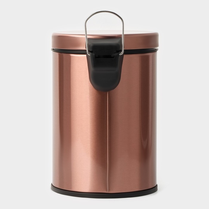 Ведро мусорное с педалью St&ouml;lz, 3 л, нержавеющая сталь, цвет бронзовый